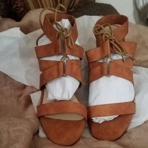 Allegra K. Beautiful Brown Dress Shoes/Sandals